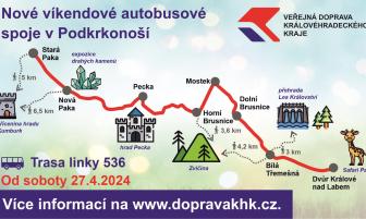 Nové víkendové autobusové spoje v Podkrkonoší 3