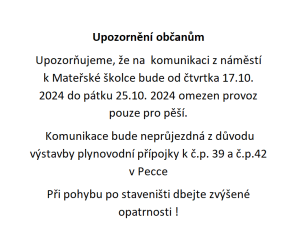 Upozornění občanům 1
